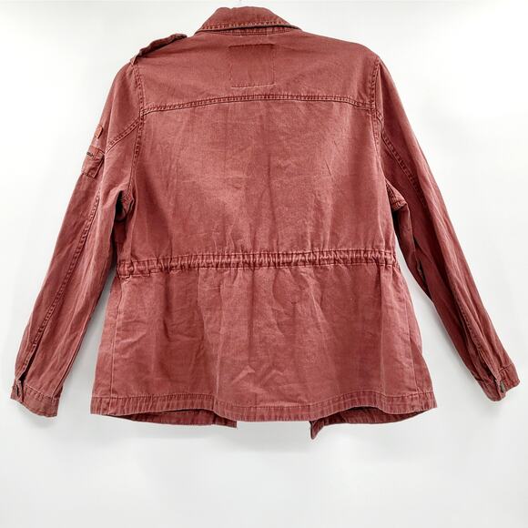 Cotton On Outerwear Red-ish Brown 100% Cotton Utility Jacket Size M (US 8) - Picture 2 of 7